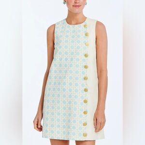 MESTIZA- Etta mini dress in solihiya ivory NWT